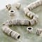 12 Pack: Silver Plated Carved Rondelle Beads, 8mm by Bead Landing™